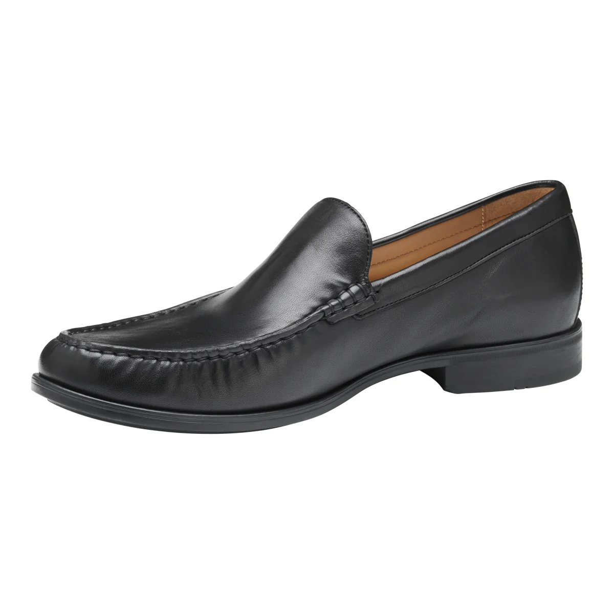Johnston & Murphy Harrison Men's Mocassin Dress Slip-on in Black - Image 3