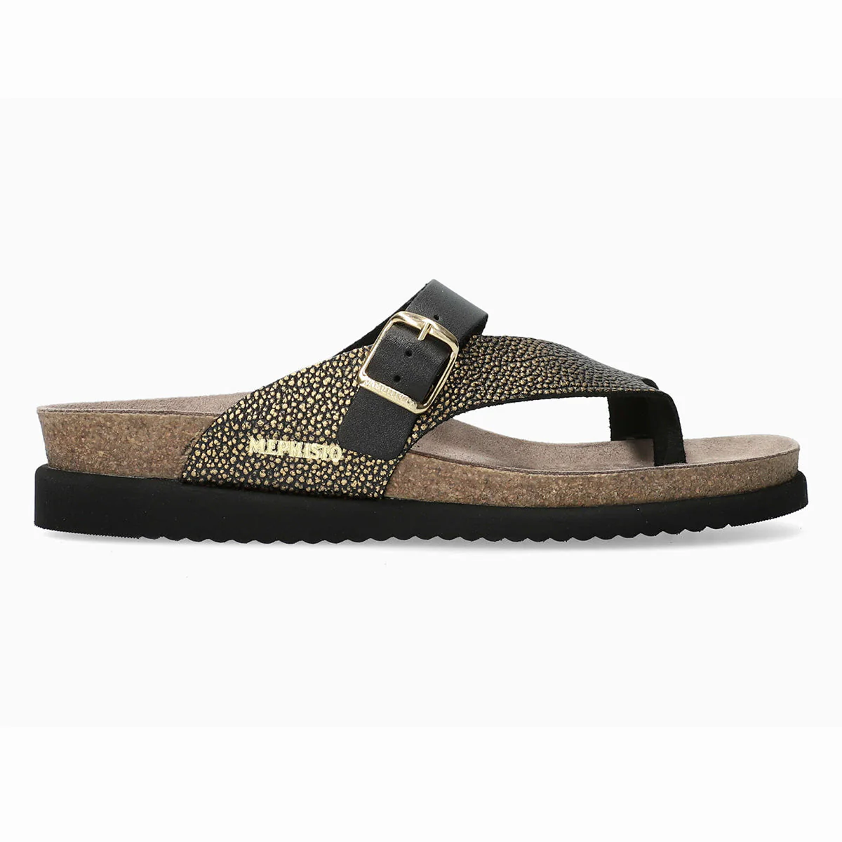 Mephisto Helen Mix Women's Toe Post Sandals in Multi Gold