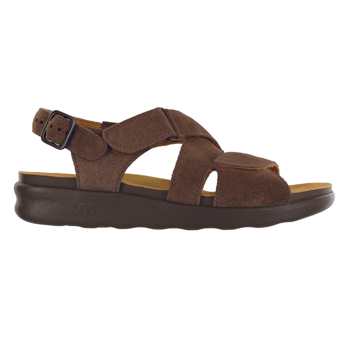 SAS Huggy Women's Cross Strap Sandal In Brown - Image 3