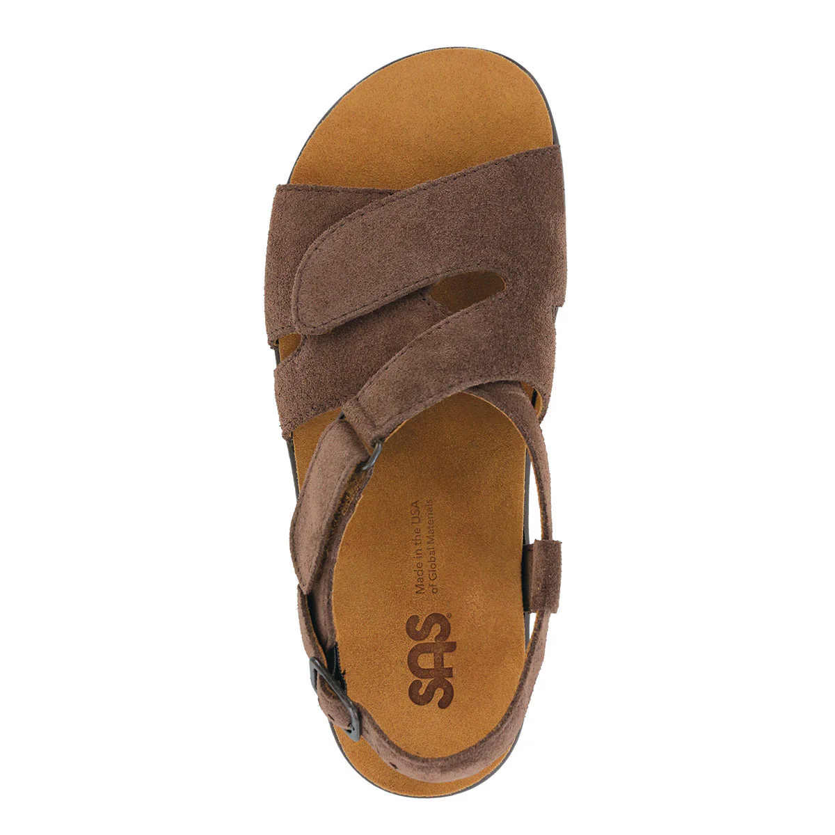SAS Huggy Women's Cross Strap Sandal In Brown - Image 4