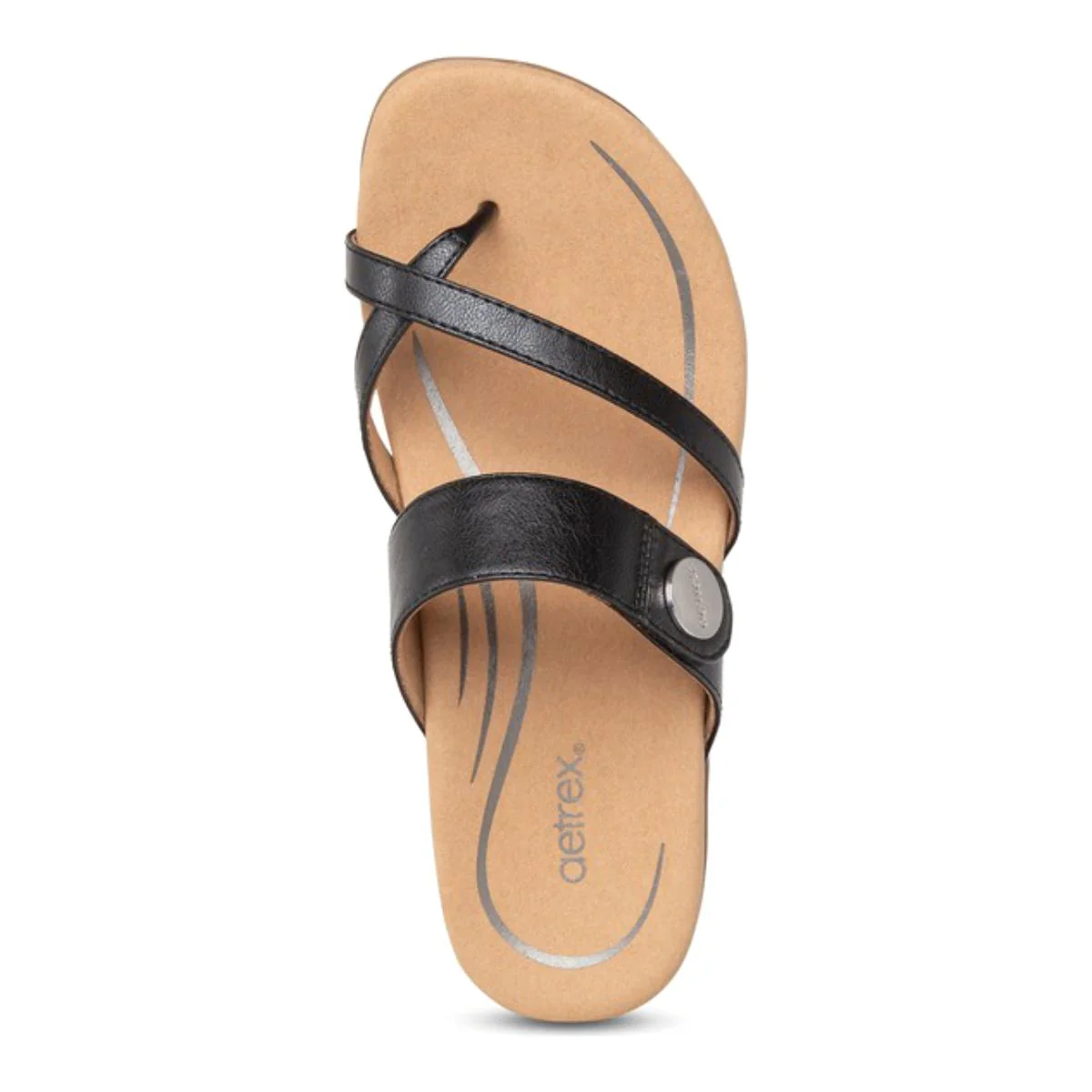 Aetrex Izzy Women's Adjustable Slide Sandal - Image 3