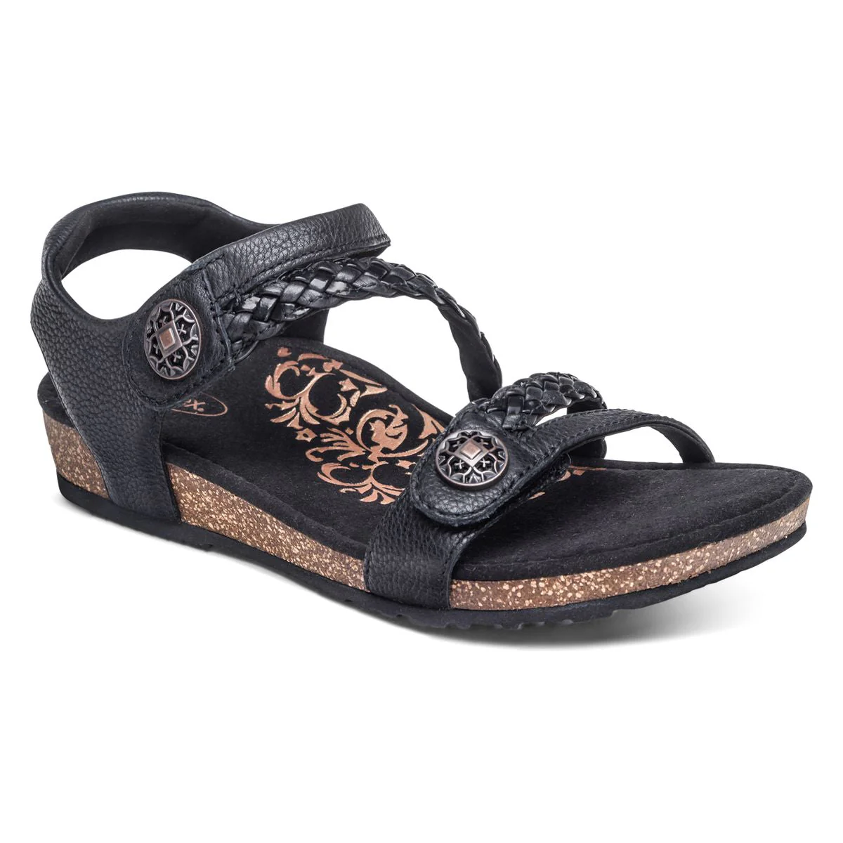 Aetrex Jillian Women's Braided Quarter Strap - Image 4