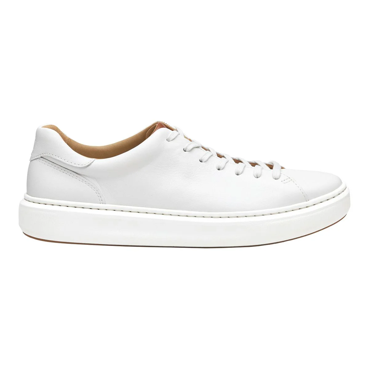 Johnston & Murphy Anders Lace-To-Toe Men's Sneaker in White - Image 2