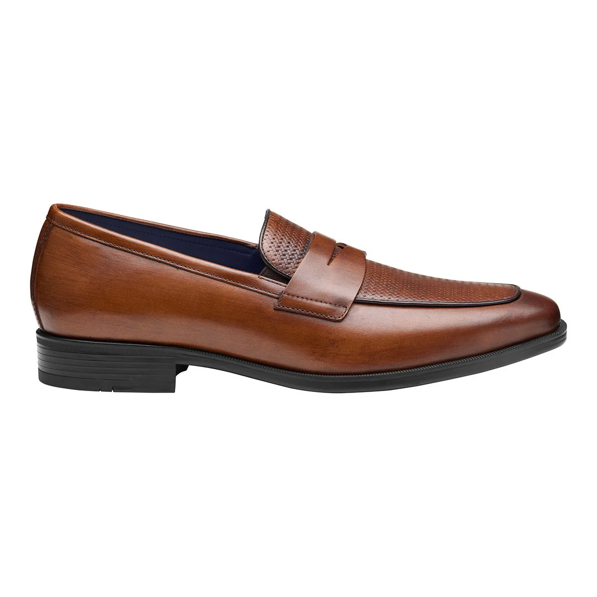 Johnston & Murphy Gibbons Penny Men's Dress Slip On in Mahogany - Image 2