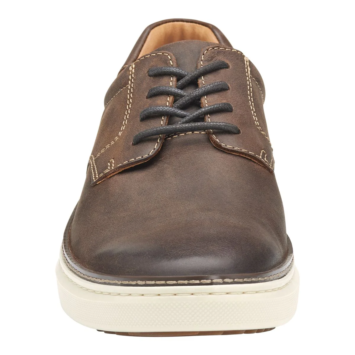 Johnston & Murphy McGuffey 2 Plain Toe Men's Casual Dress Shoe in Brown - Image 5