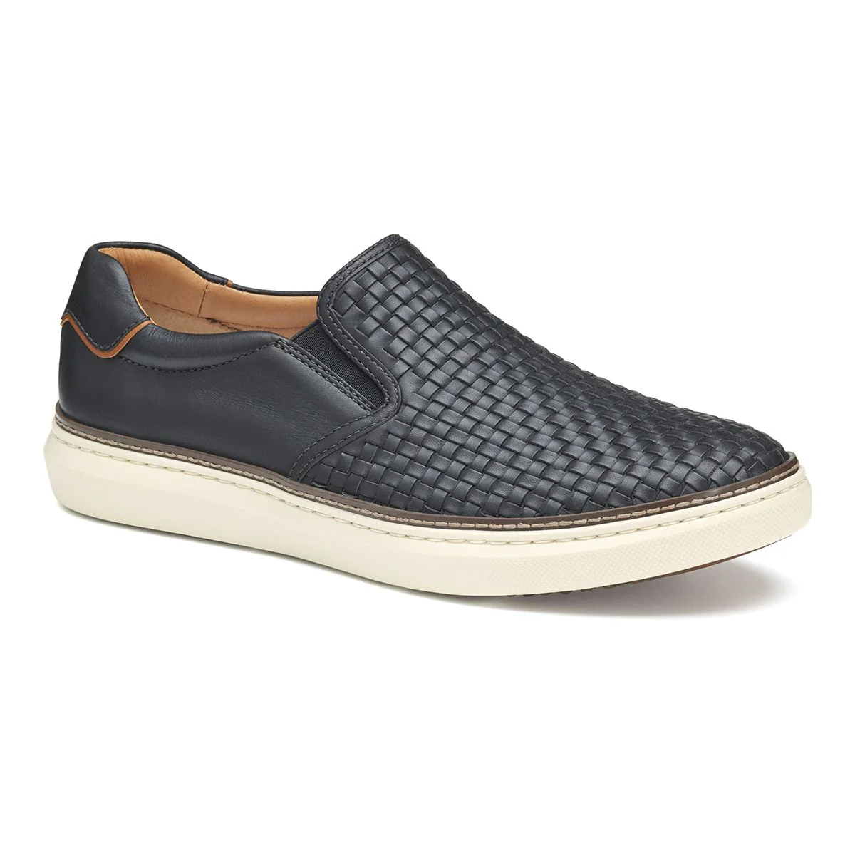 Johnston & Murphy McGuffey 2 Woven Men's Slip-On in Black
