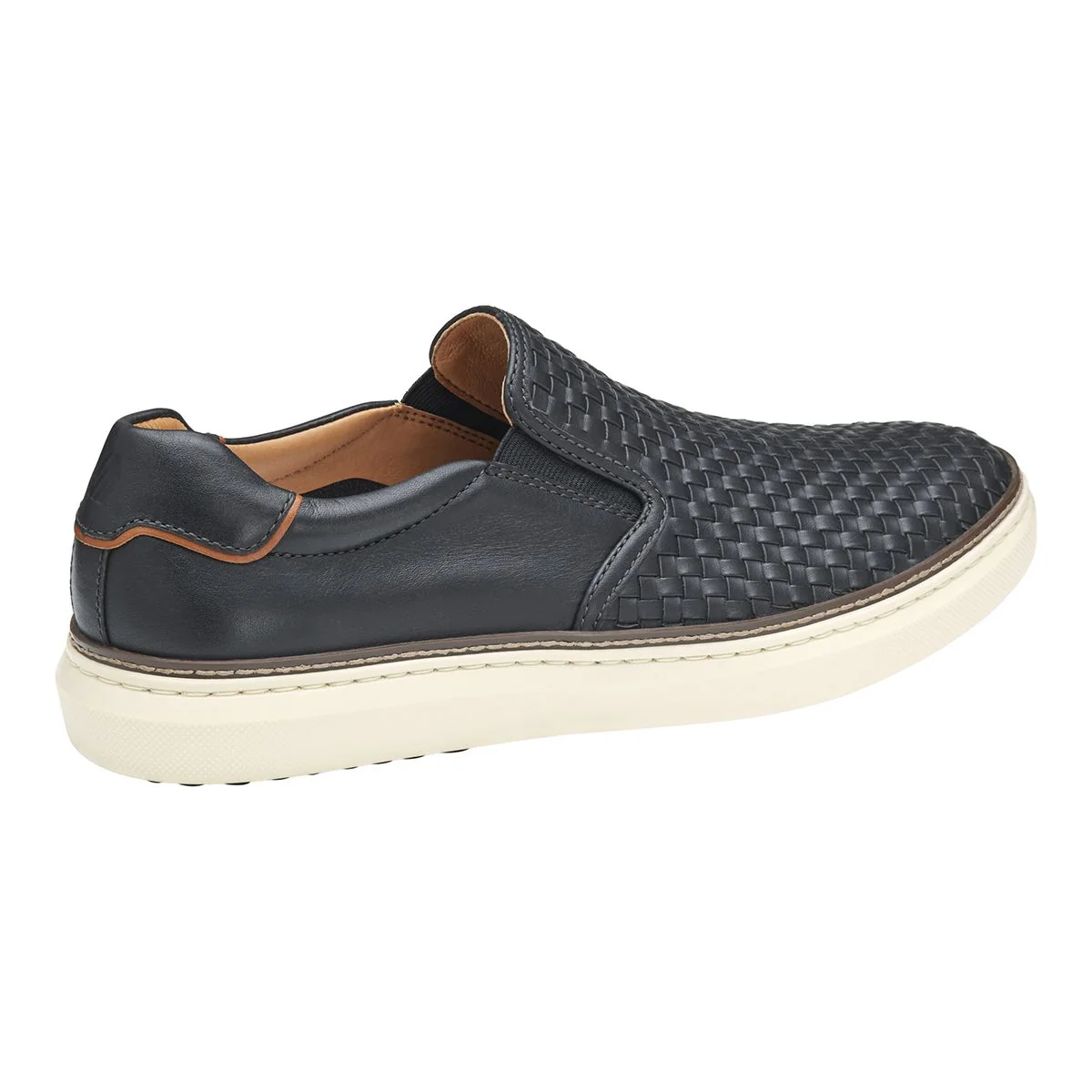 Johnston & Murphy McGuffey 2 Woven Men's Slip-On in Black - Image 2