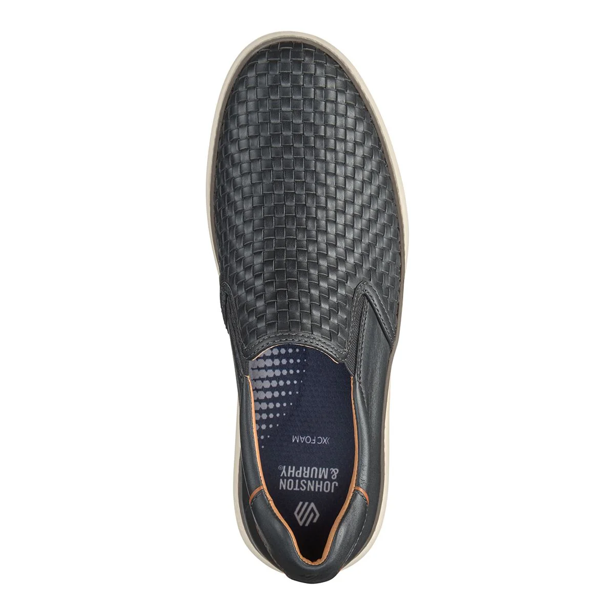 Johnston & Murphy McGuffey 2 Woven Men's Slip-On in Black - Image 7