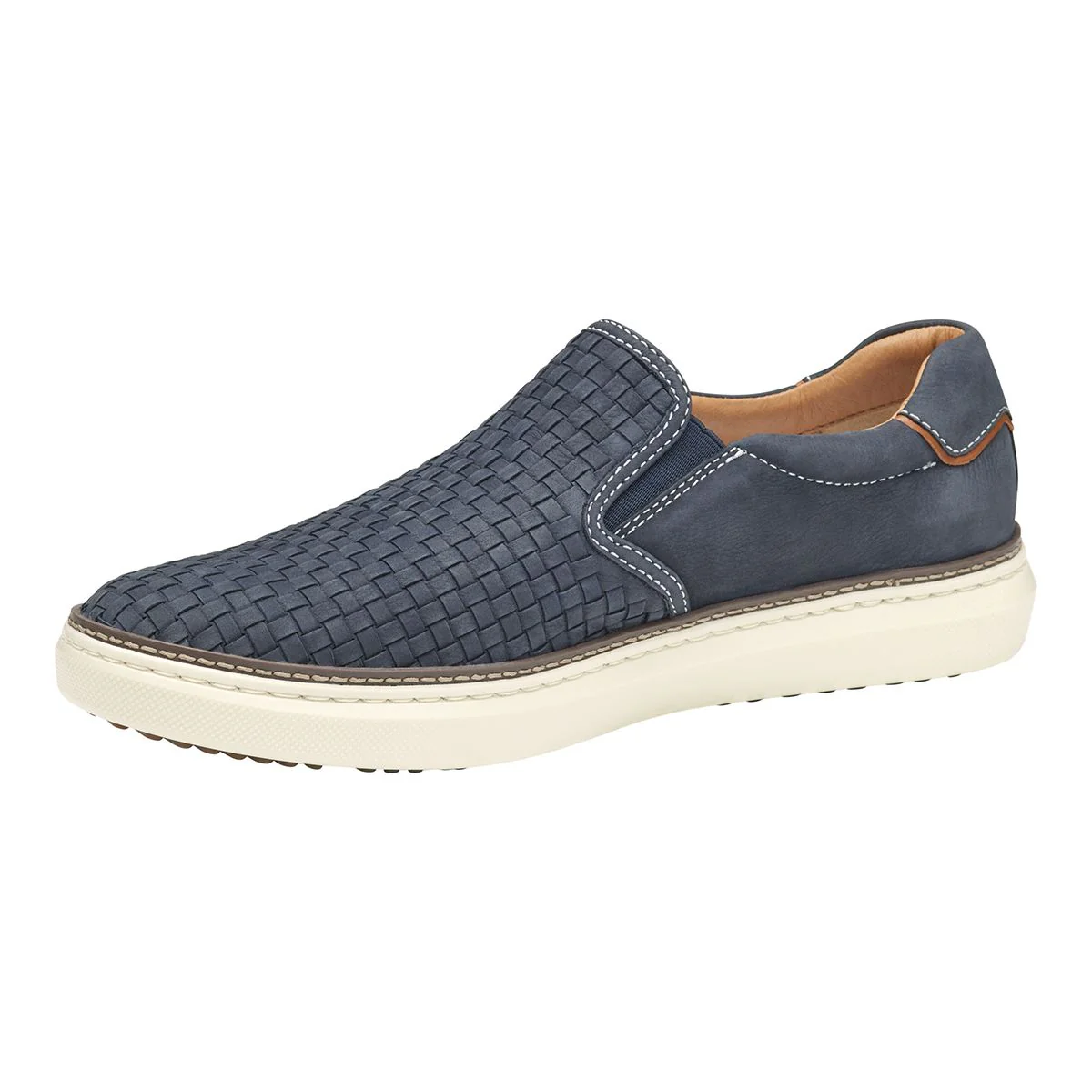 Johnston & Murphy McGuffey 2 Woven Men's Slip-On in Navy - Image 3