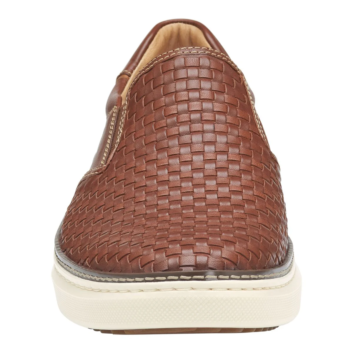 Johnston & Murphy McGuffey 2 Woven Men's Slip-On in Tan - Image 3