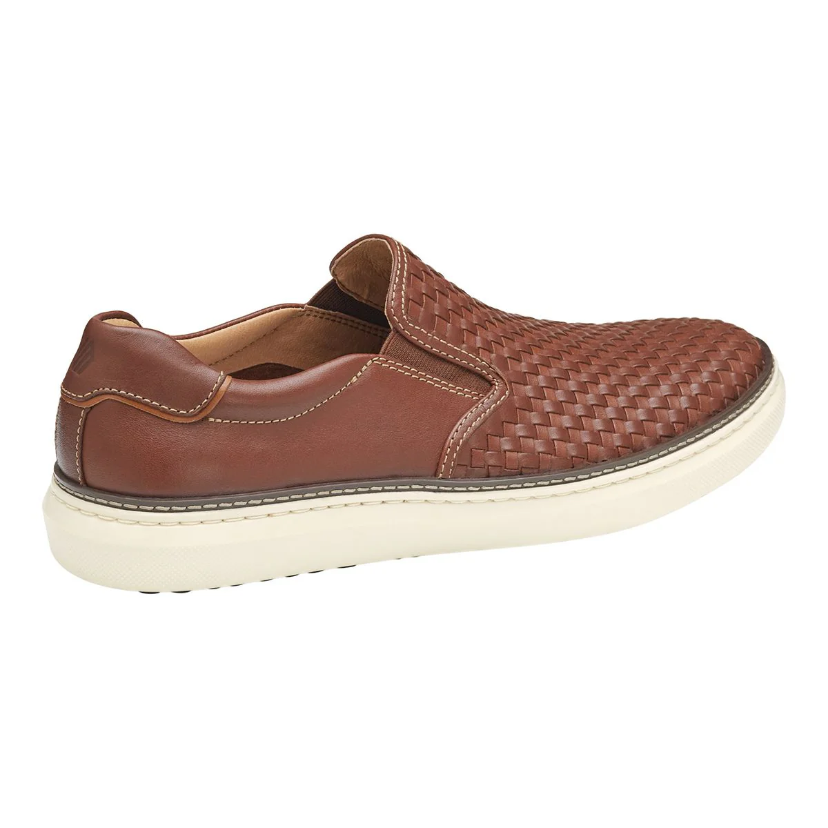 Johnston & Murphy McGuffey 2 Woven Men's Slip-On in Tan - Image 6