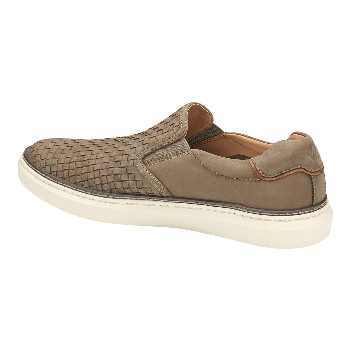 Johnston & Murphy McGuffey 2 Woven Men's Slip-On in Taupe - Image 3