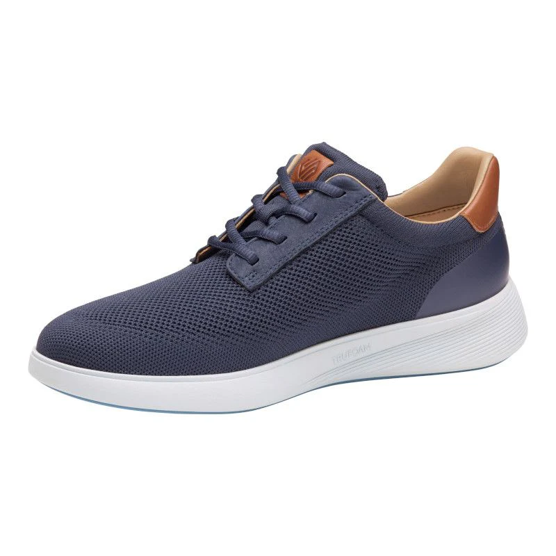 Johnston & Murphy Men's Ackerson Knit Plain Toe Lace-Up Sneaker in Navy - Image 3