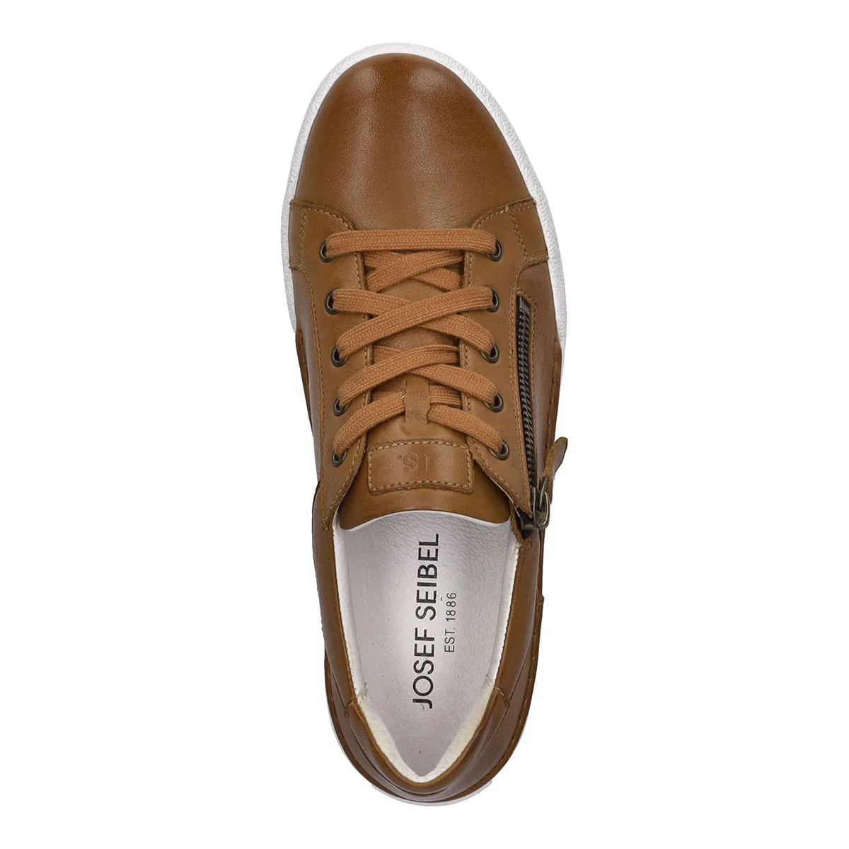 Josef Seibel Claire 03 Women's Side-Zip Sneaker in Camel - Image 3