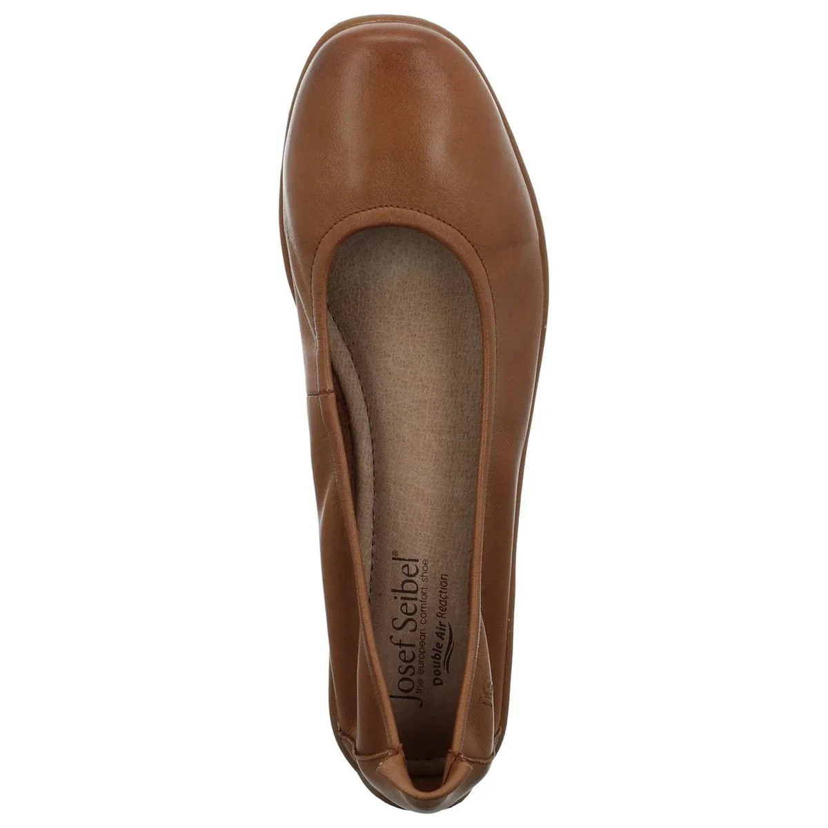 Josef Seibel Fenja 01 Women's Leather Ballerina in Camel - Image 3