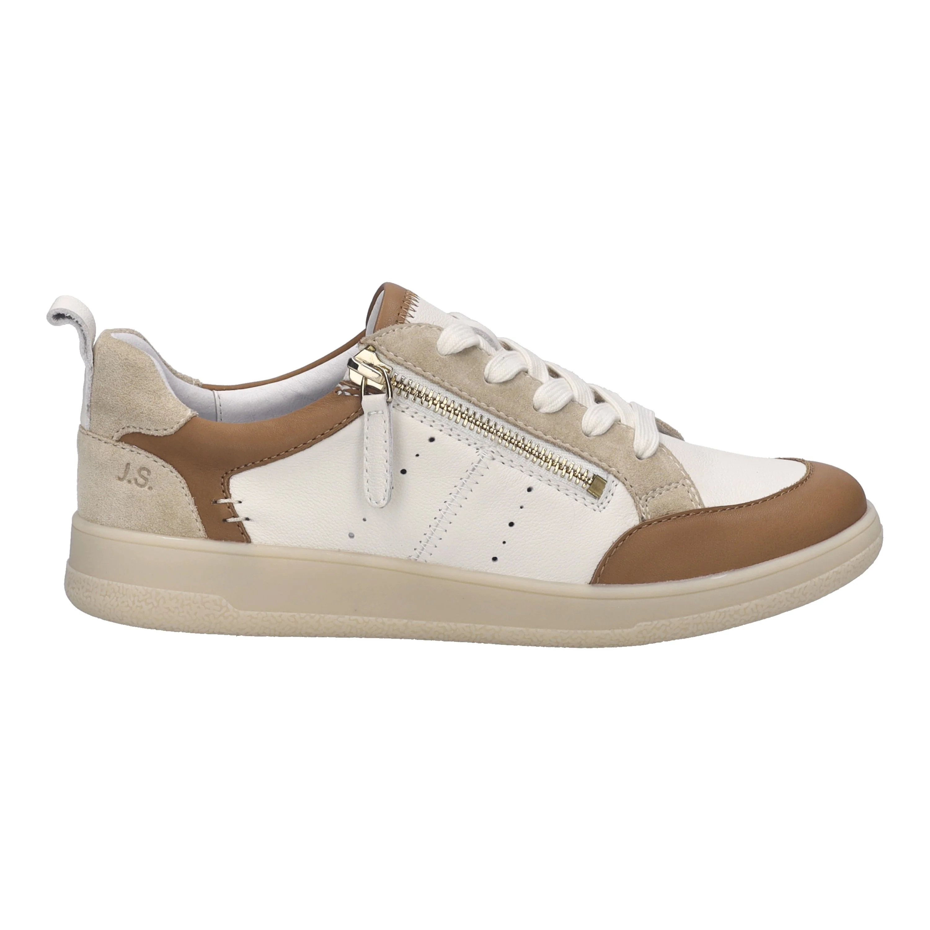 Josef Seibel Jade 05 Women's Side-Zip Sneaker in Camel Multi - Image 2
