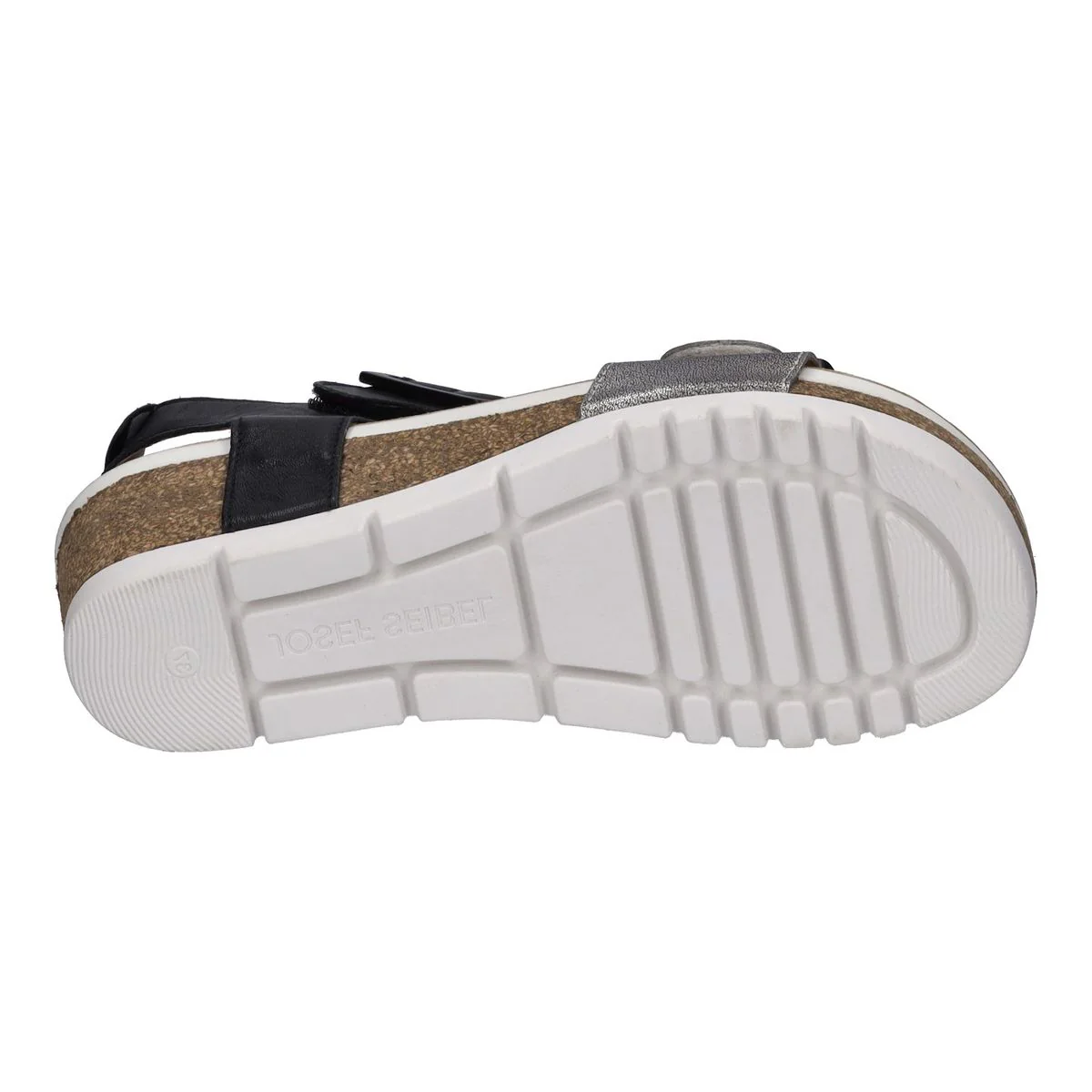 Josef Seibel Quinn 02 Women's Adjustable Wedge Sandal in Basalt Kombi - Image 3