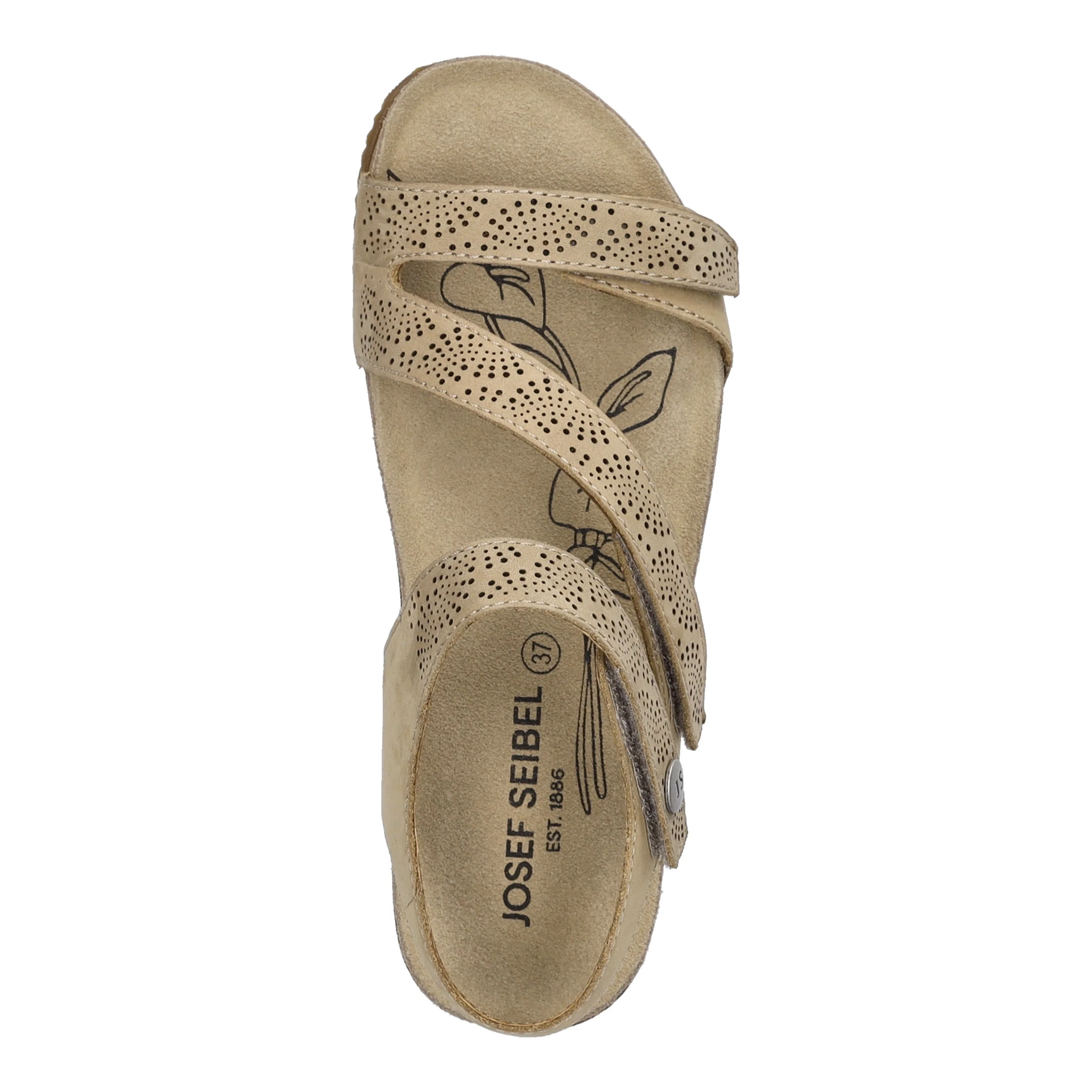Josef Seibel Tonga 78 Women's Adjustable Sandals in Beige - Image 3