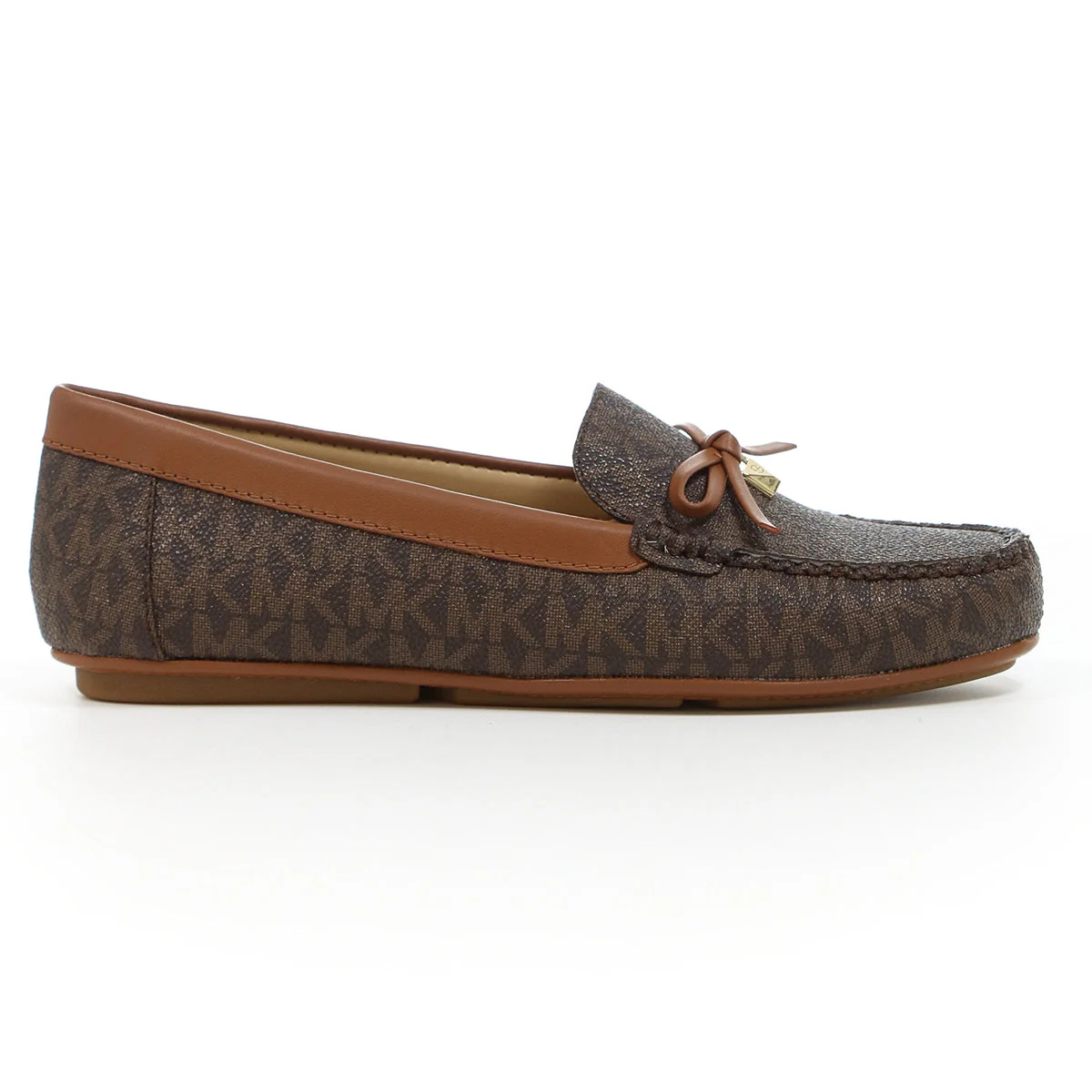 Michael Kors Juliet Mocassin in Brown Luggage Print - Image 2