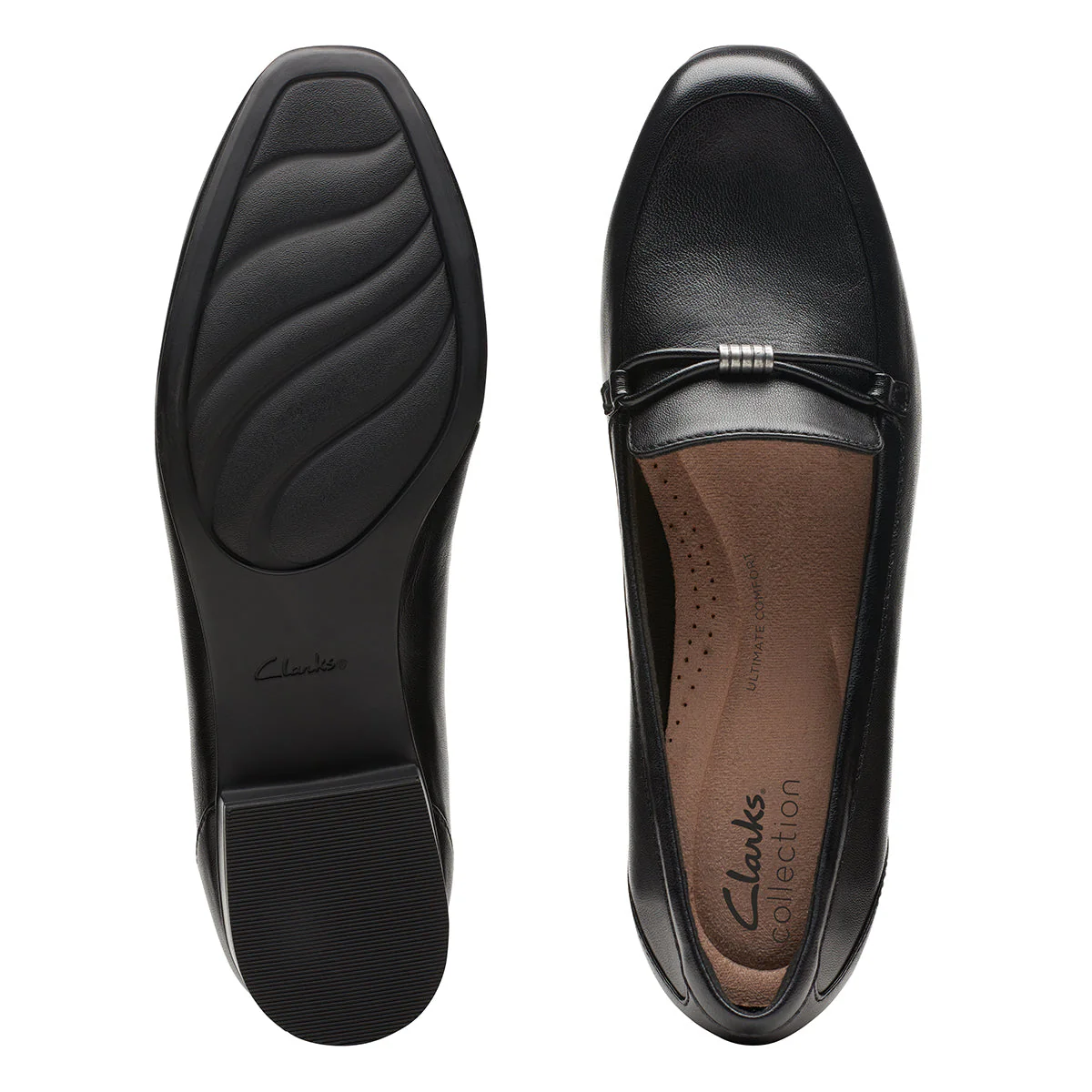 Clarks Juliet Shine Women's Loafers in Black - Image 5