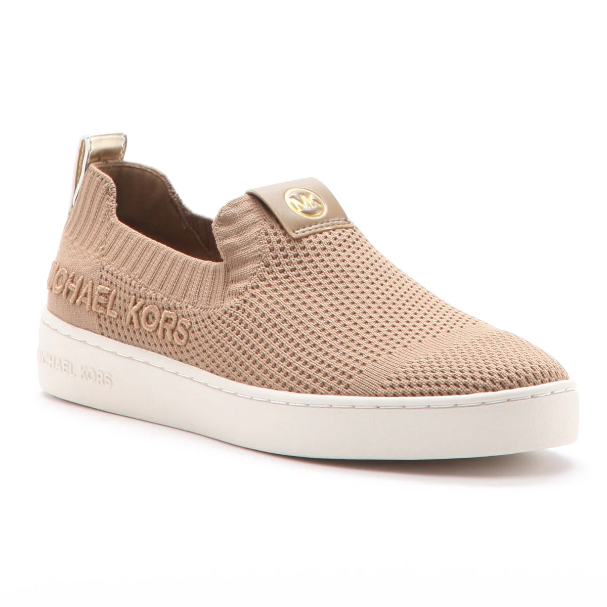 Michael Kors Juno Knit Slip On Shoe in Husk