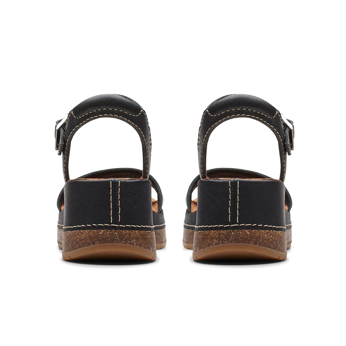 Clarks Kassanda Lily Women's Wedge Sandal in Black - Image 5