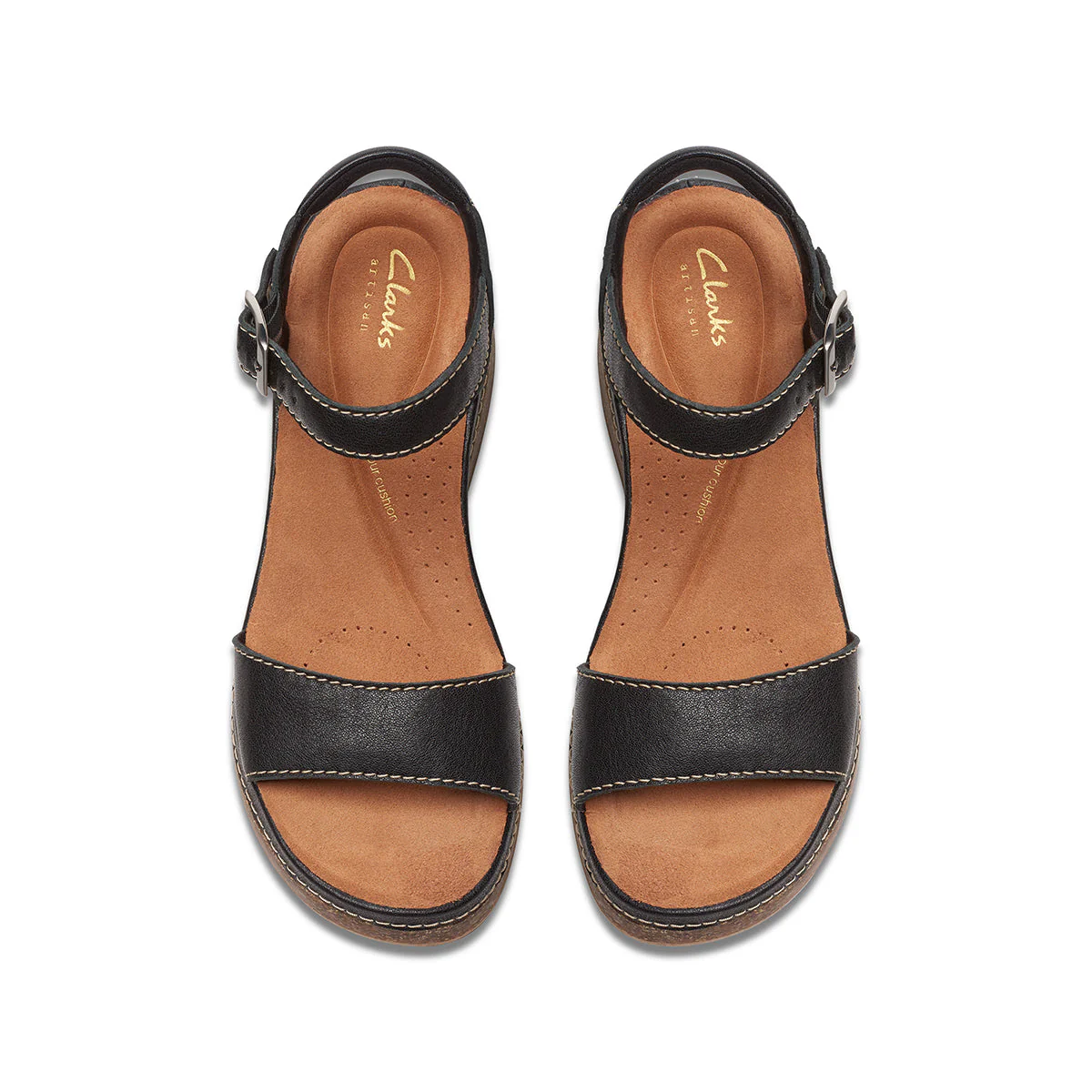 Clarks Kassanda Lily Women's Wedge Sandal in Black - Image 6