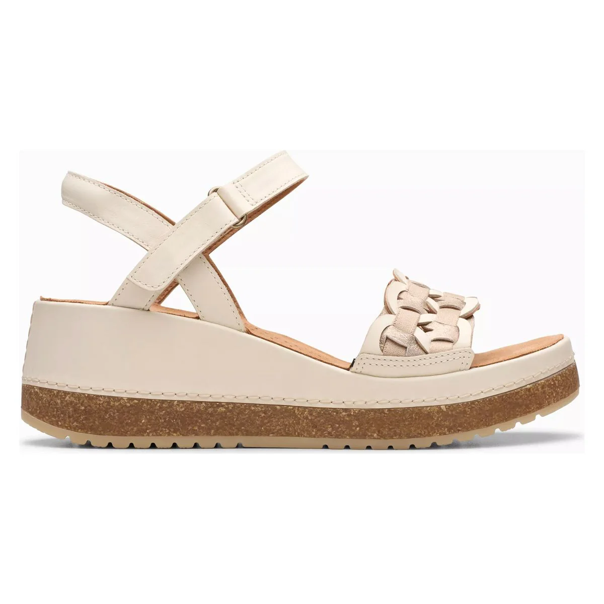 Clarks Kassandra Bar Woman's Sandal in Cream - Image 2