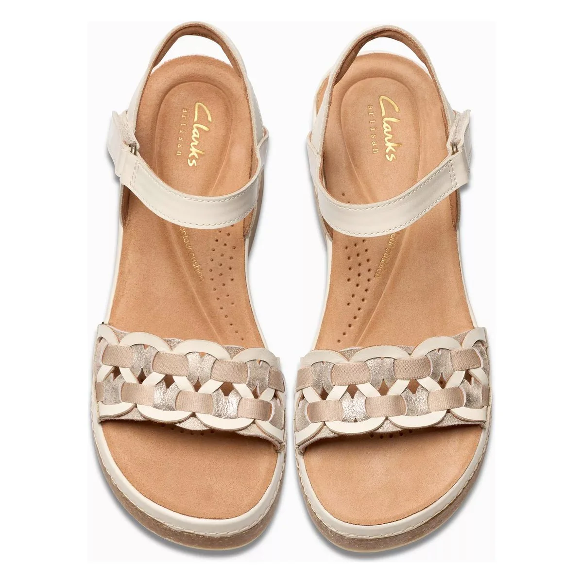 Clarks Kassandra Bar Woman's Sandal in Cream - Image 6