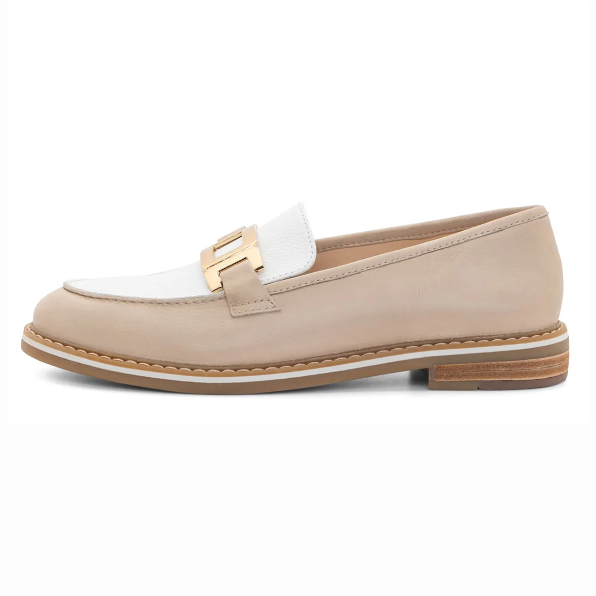 Ara Katsura Loafer in Shell & White - Image 3