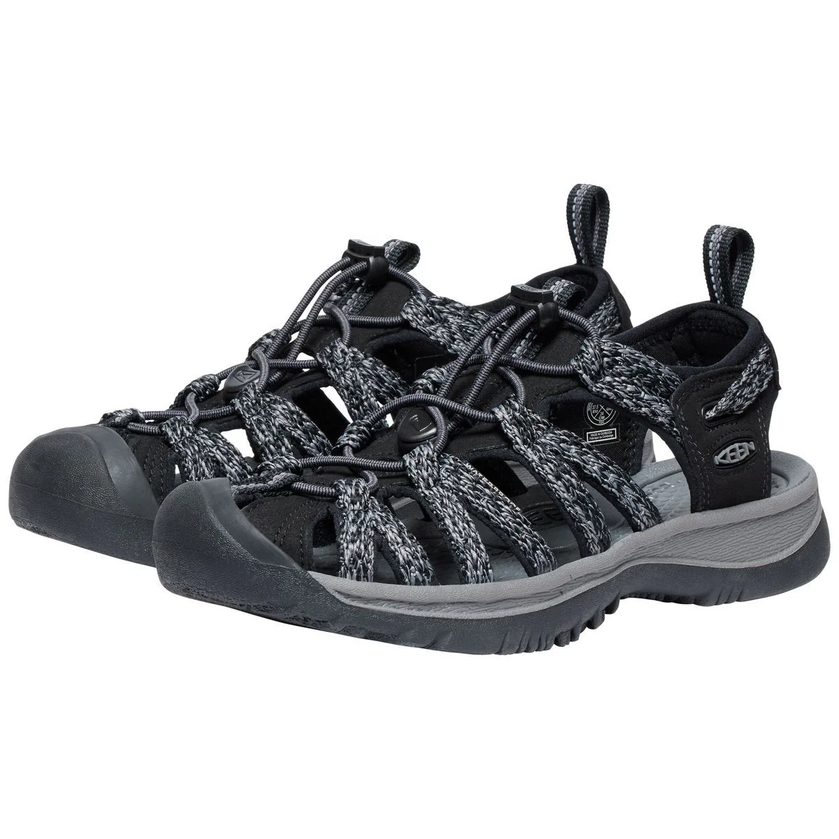 Keen Women’s Whisper Sandal in Black Grey - Image 6