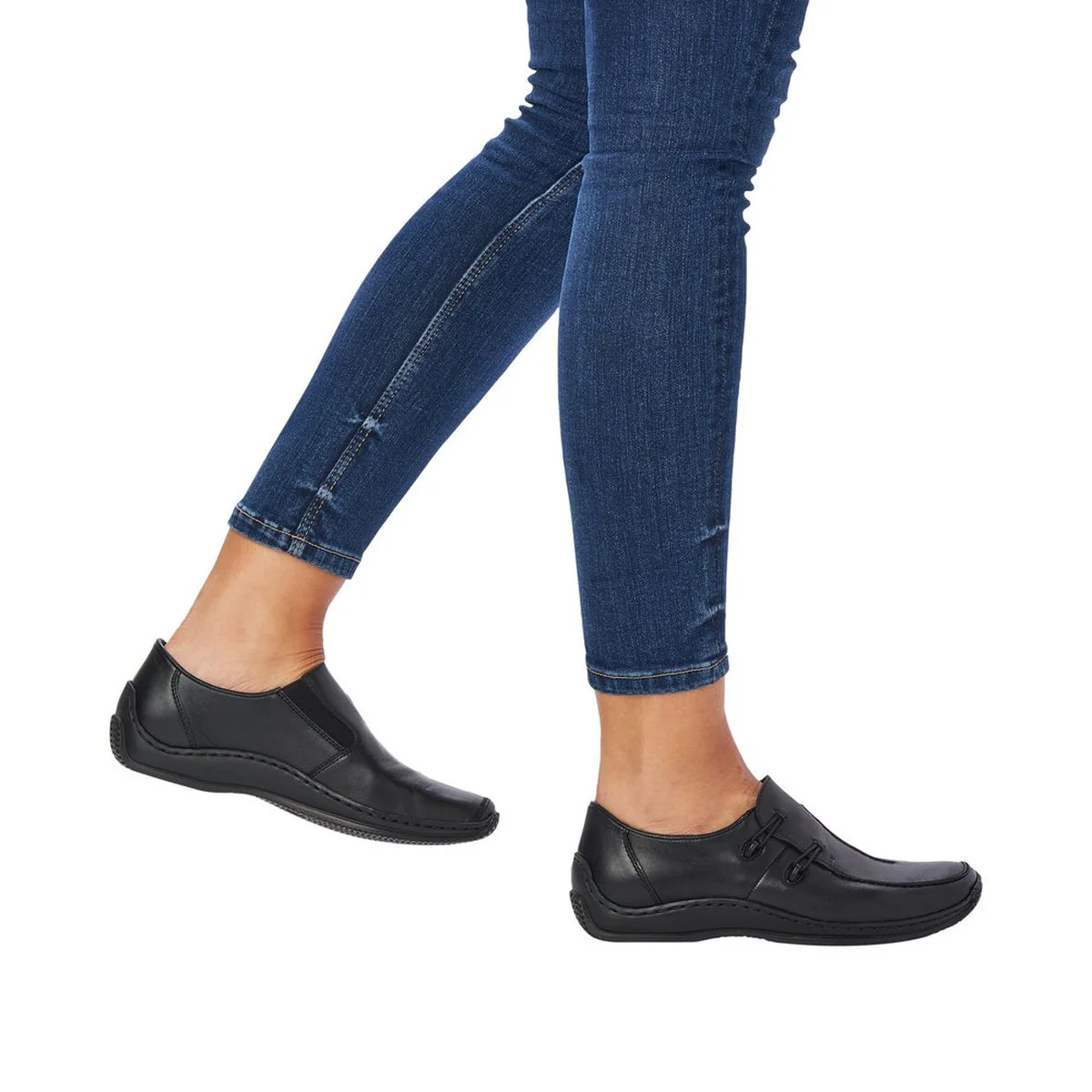 Rieker Slip-On Casual L1751 Shoes in Black – Women’s - Image 8