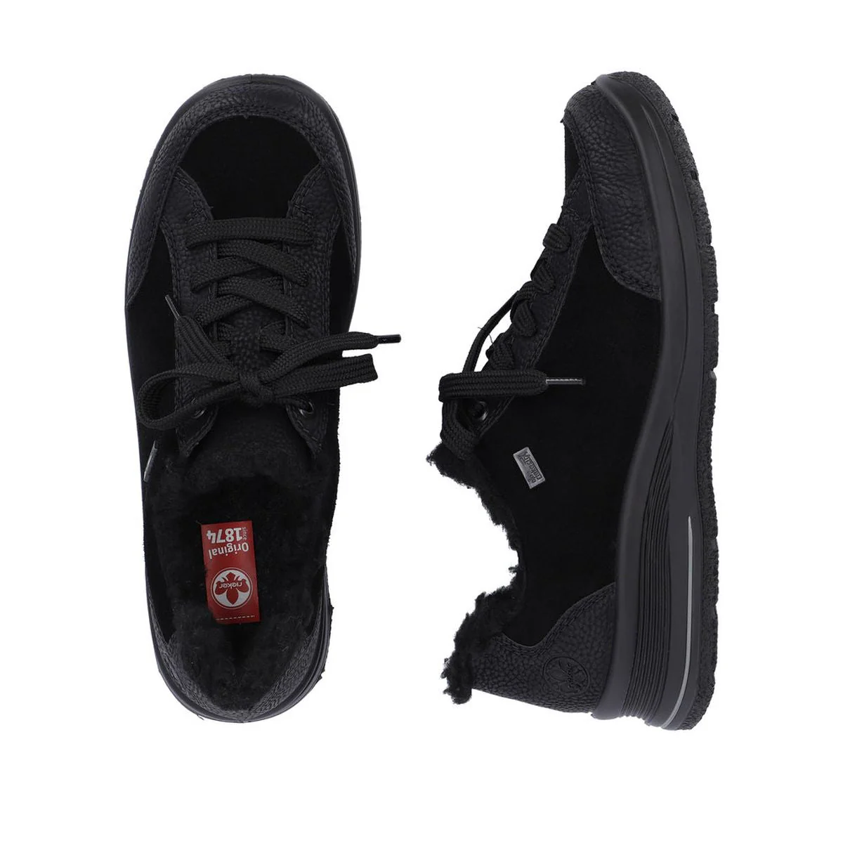 L7702 Lace Up Low Wedge Shoe - Image 5