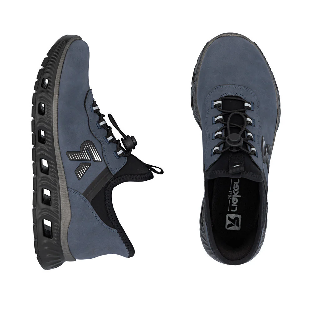 Rieker M6065 Women's Ready to Go Sneaker in Blue - Image 7