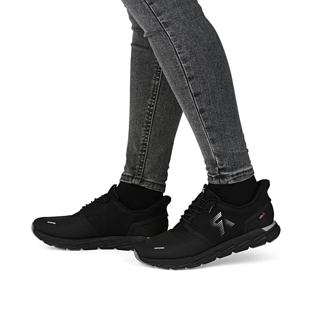 Rieker M9051 Women's Ready to Go Sneaker in Black - Image 8
