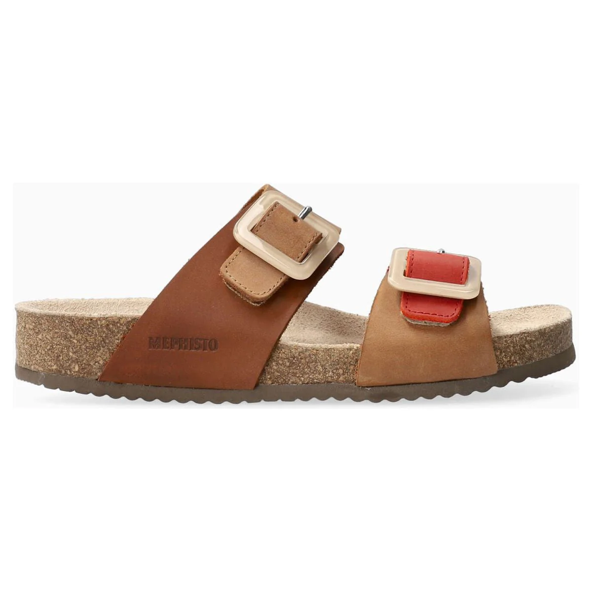 Mephisto Madison Women's Cork Slide Sandals in Camel - Image 2