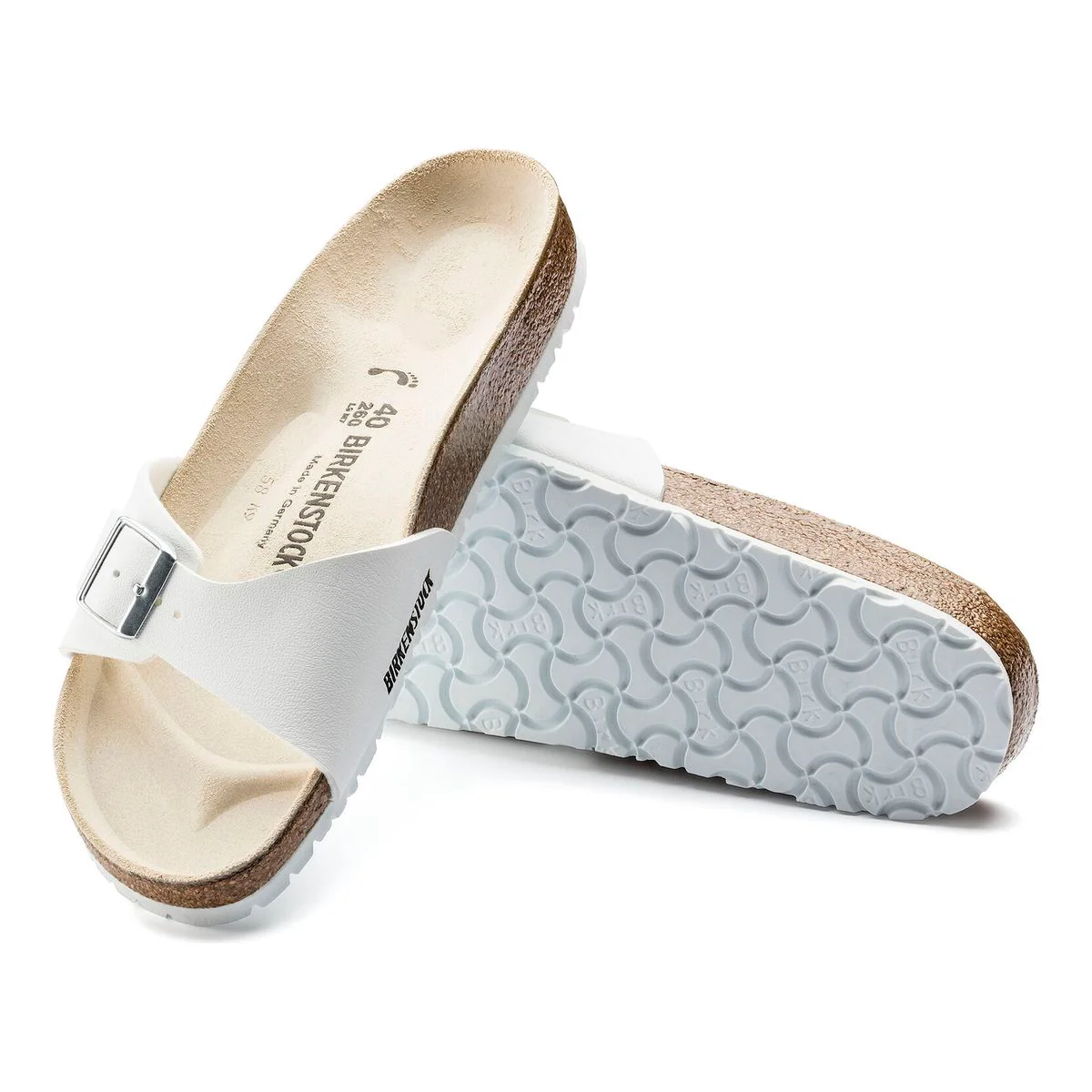 Birkenstock Madrid Birko-Flor โ White - Image 2