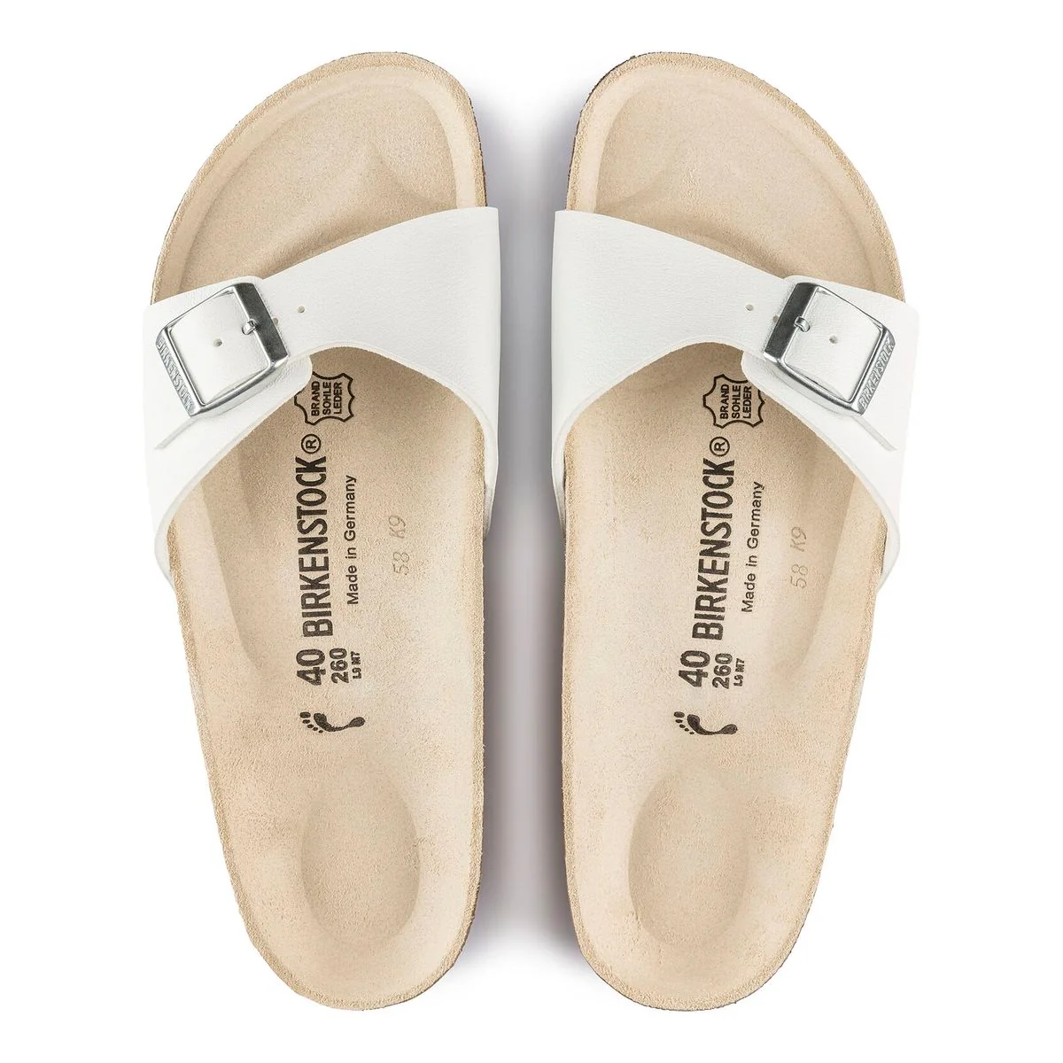 Birkenstock Madrid Birko-Flor โ White - Image 3