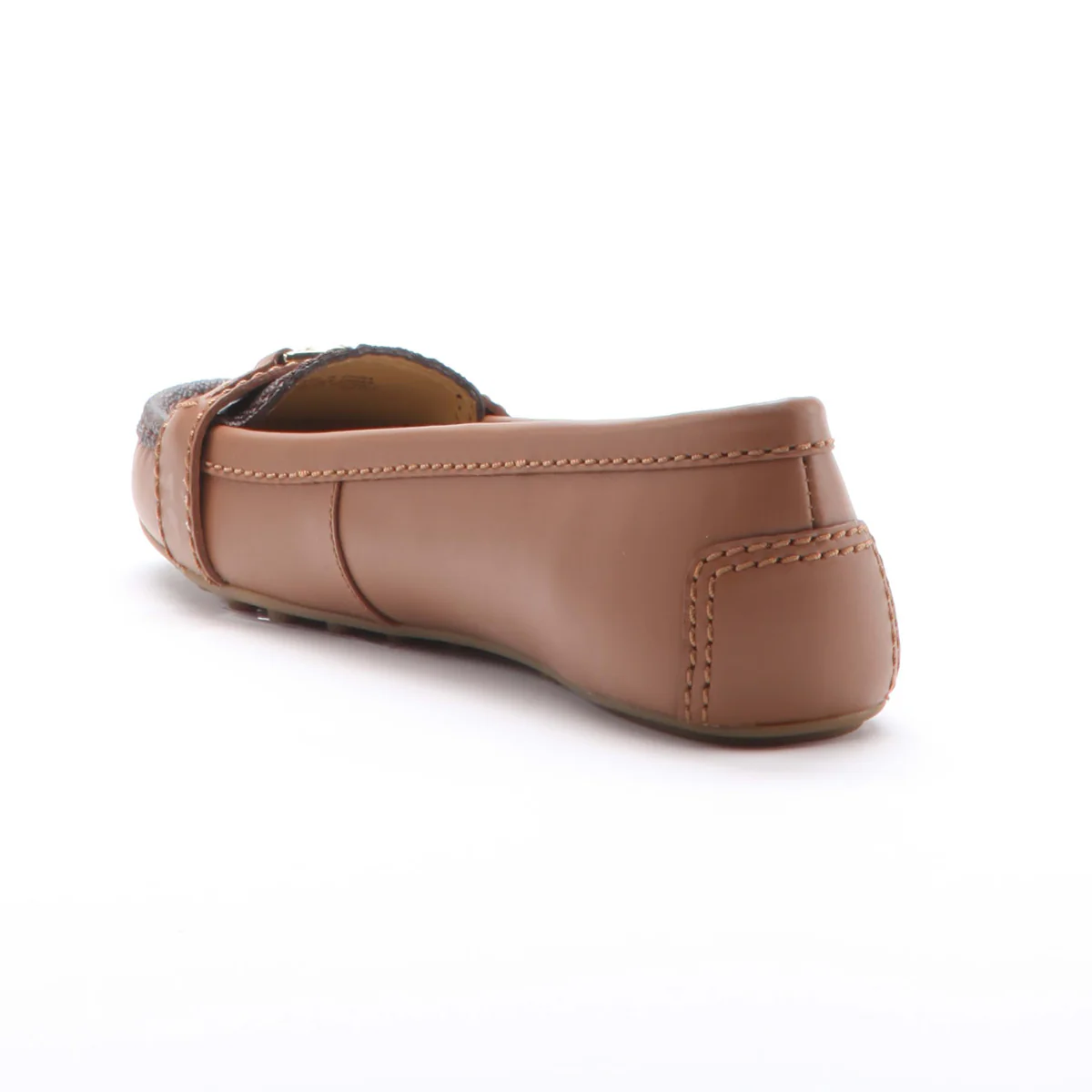 Michael Kors Mandy Leather Moccasin in Brown Luggage - Image 3