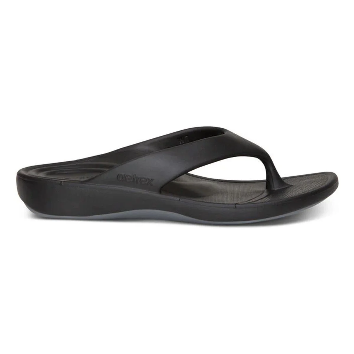 Aetrex Maui Women's Orthotic Flips – Black - Image 3