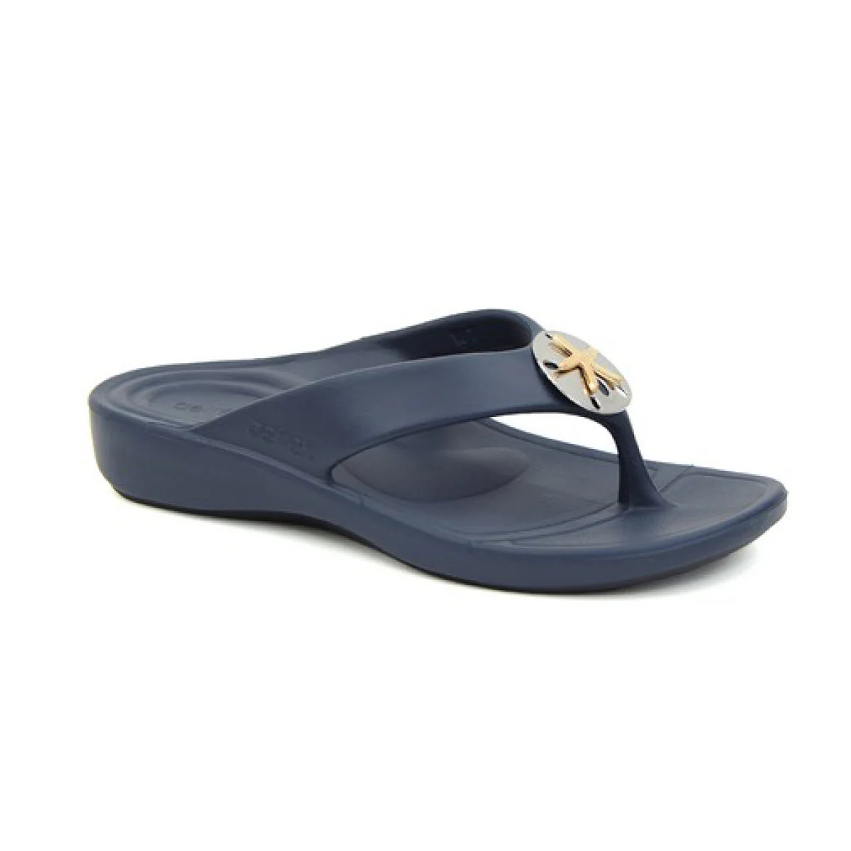 Aetrex Maui Women's Orthotic Flips Starfish – Navy