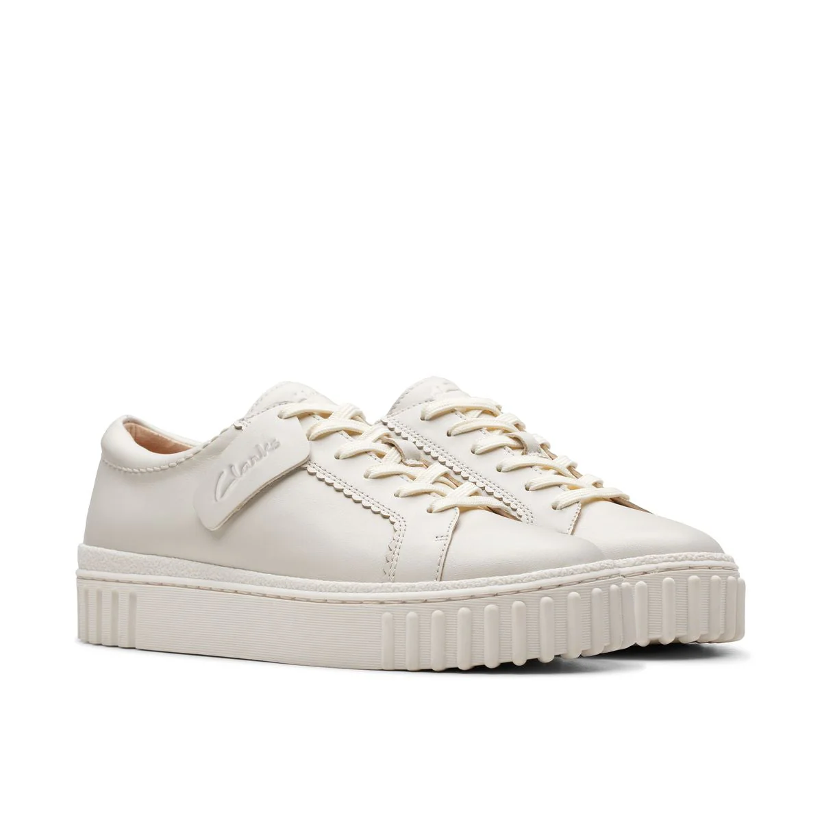 Clarks Mayhill Women's Walk Sneakers in Off White - Image 5