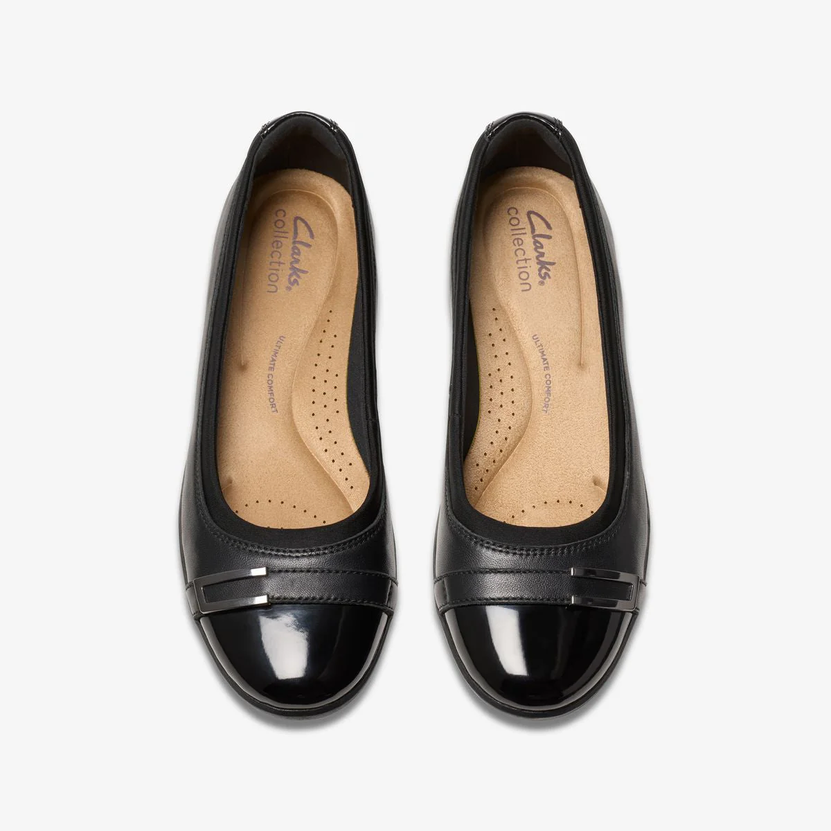 Clarks Meadow Rose Women's Ballet Flats in Black - Image 3