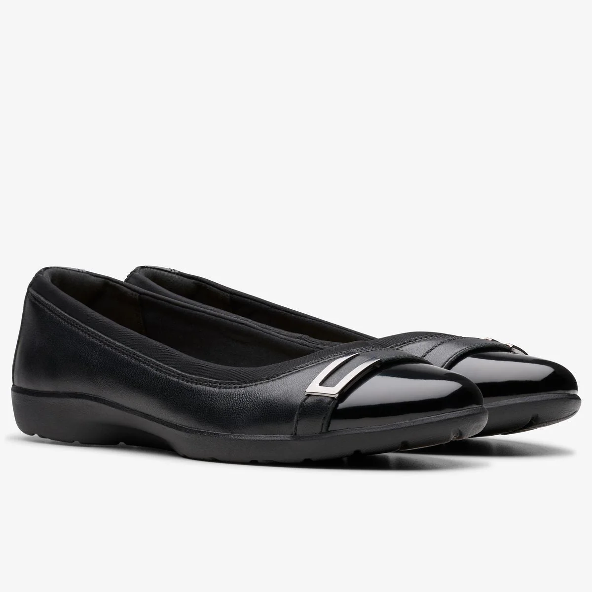 Clarks Meadow Rose Women's Ballet Flats in Black - Image 5