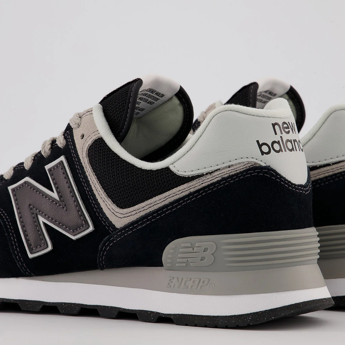 New Balance Men's 574 Casual Shoe in Black - Image 5