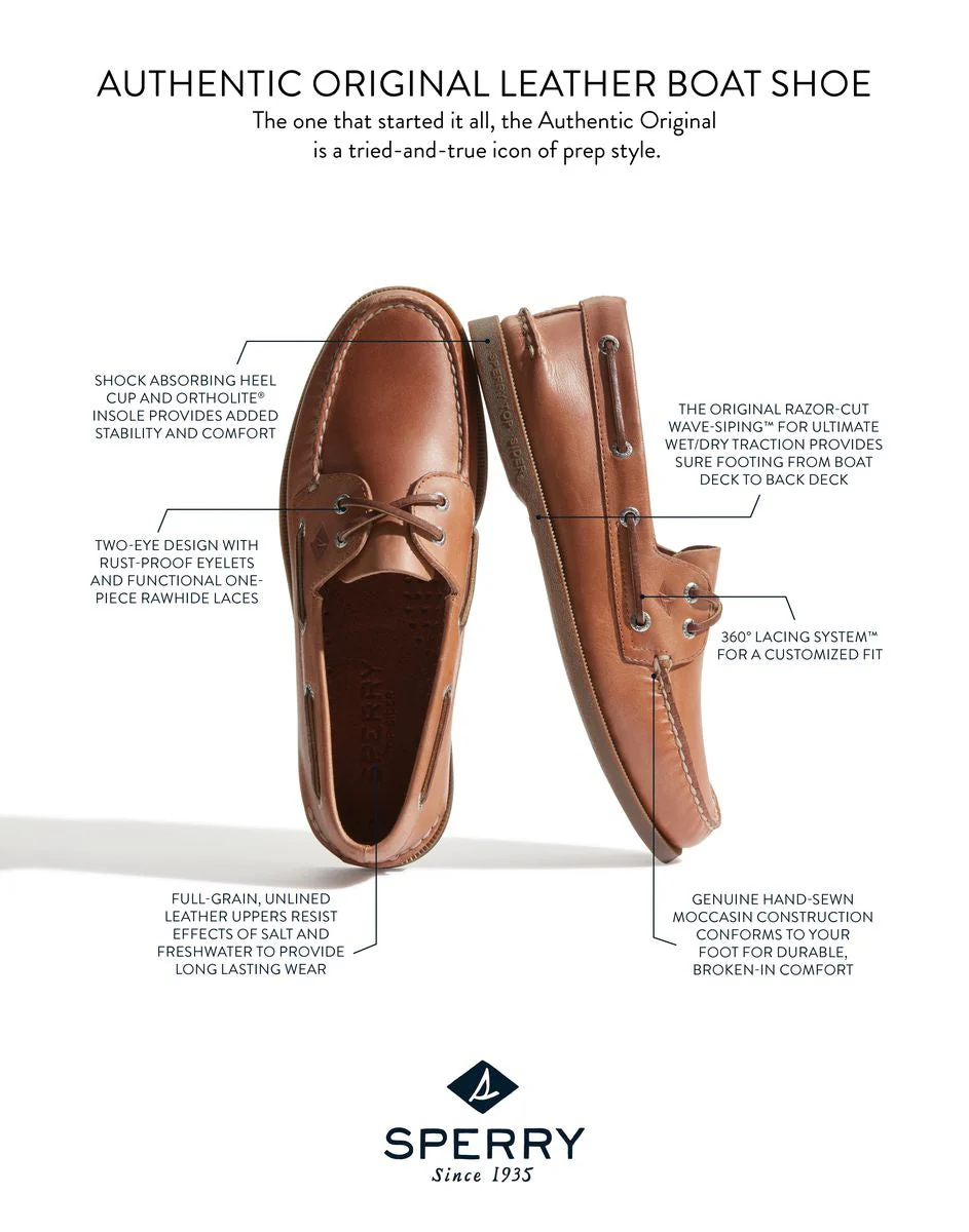 Men's Authentic Original 2 Eye Boat Shoe - Image 4