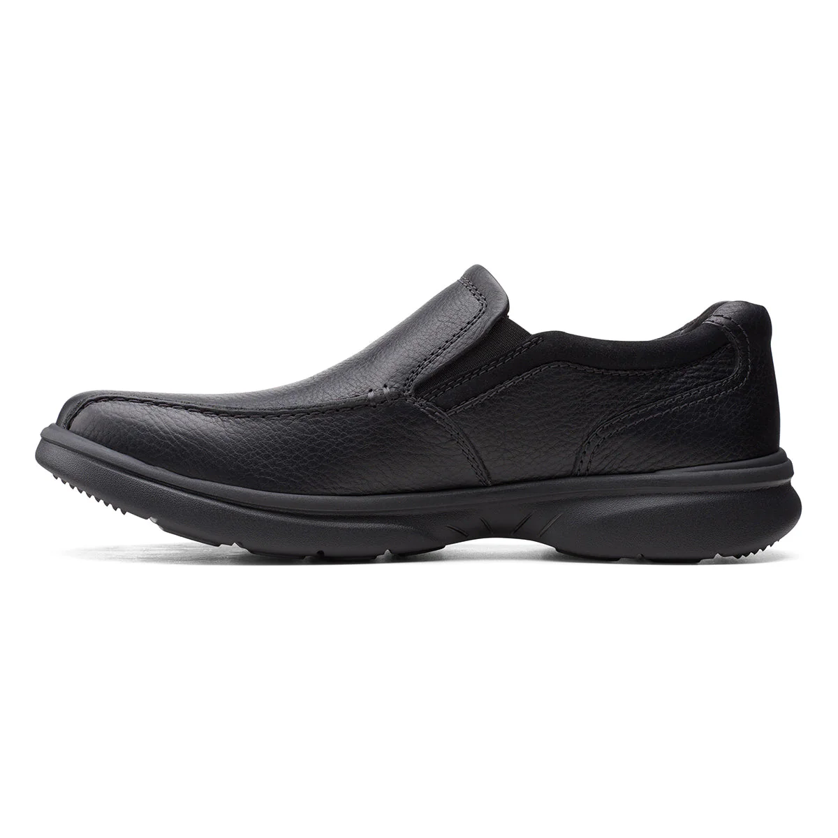 Clarks Men's Bradley Step Casual Slip ON in Black - Image 5