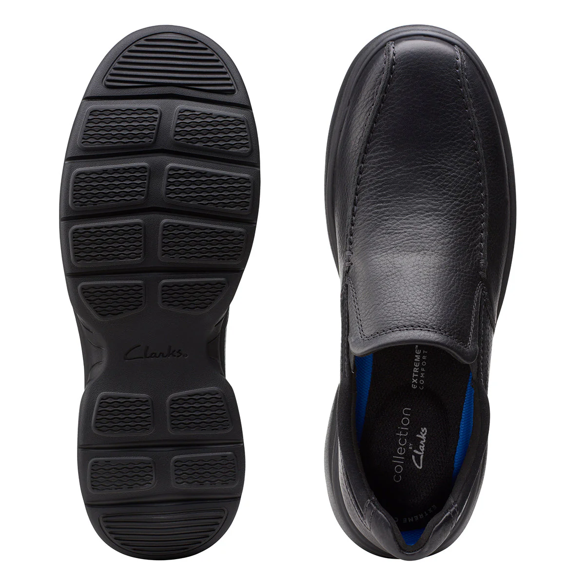Clarks Men's Bradley Step Casual Slip ON in Black - Image 7
