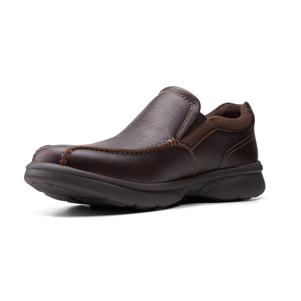 Clarks Men's Bradley Step Casual Slip ON in Brown - Image 4