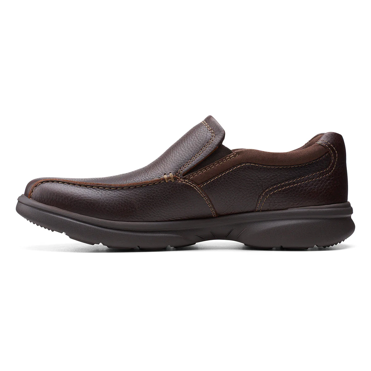 Clarks Men's Bradley Step Casual Slip ON in Brown - Image 5